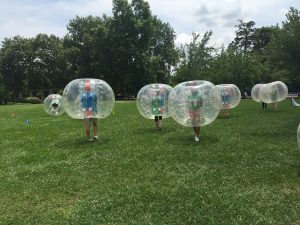 Bubble Soccer at ABG Houston Family Fun Day